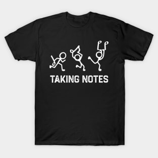 Musician Teacher Taking Notes T-Shirt